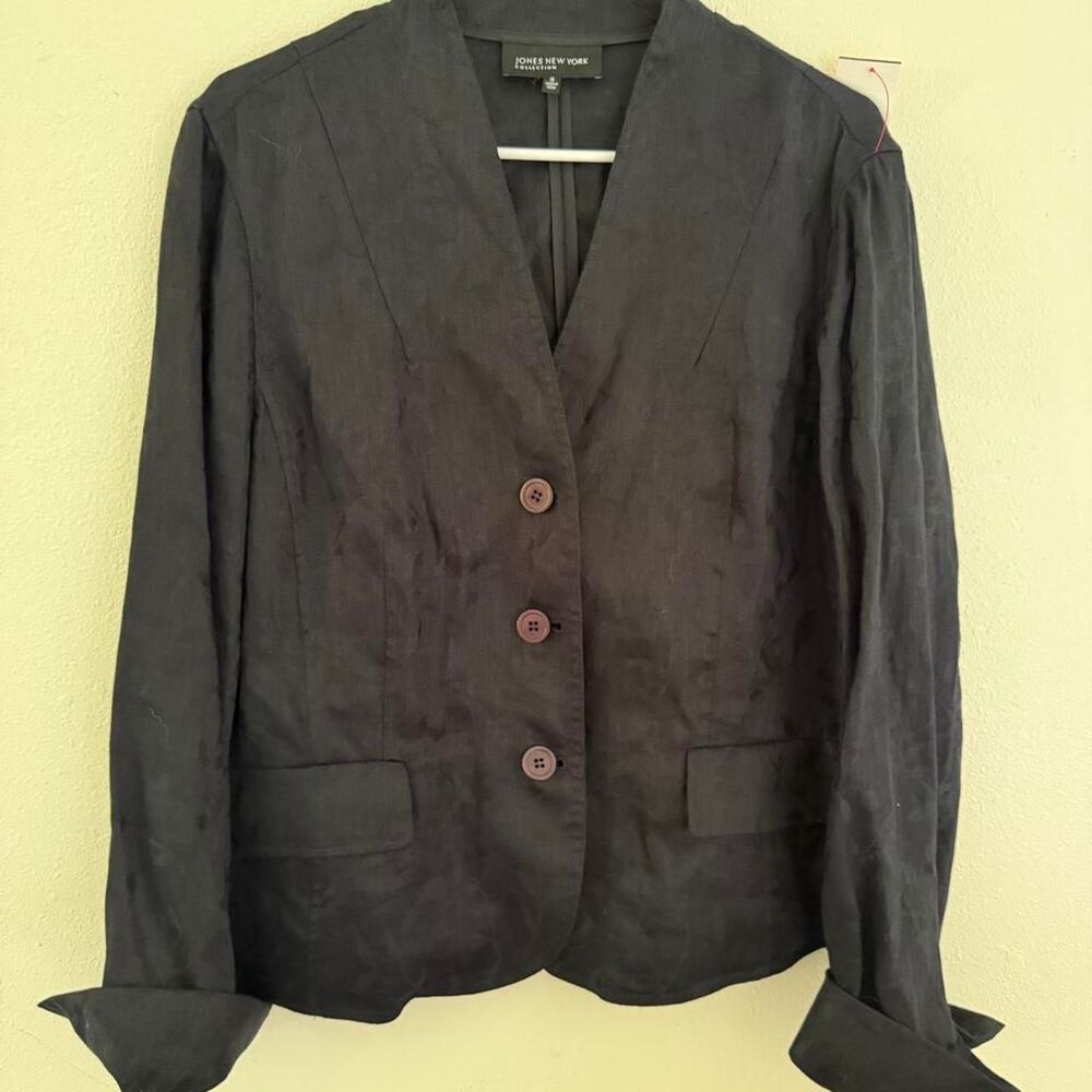 Jones-new-york Women's Navy and Black Jacket